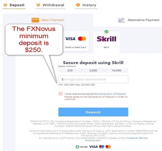 fxnovus deposits & withdrawal fxnovus deposits & withdrawal